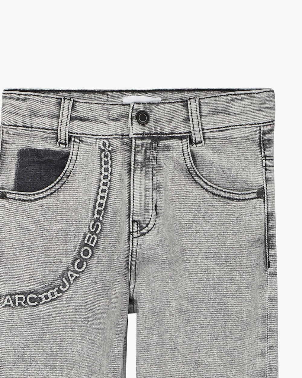 The Trompe Loeil Chain Jeans - Black | Marc Jacobs sale
