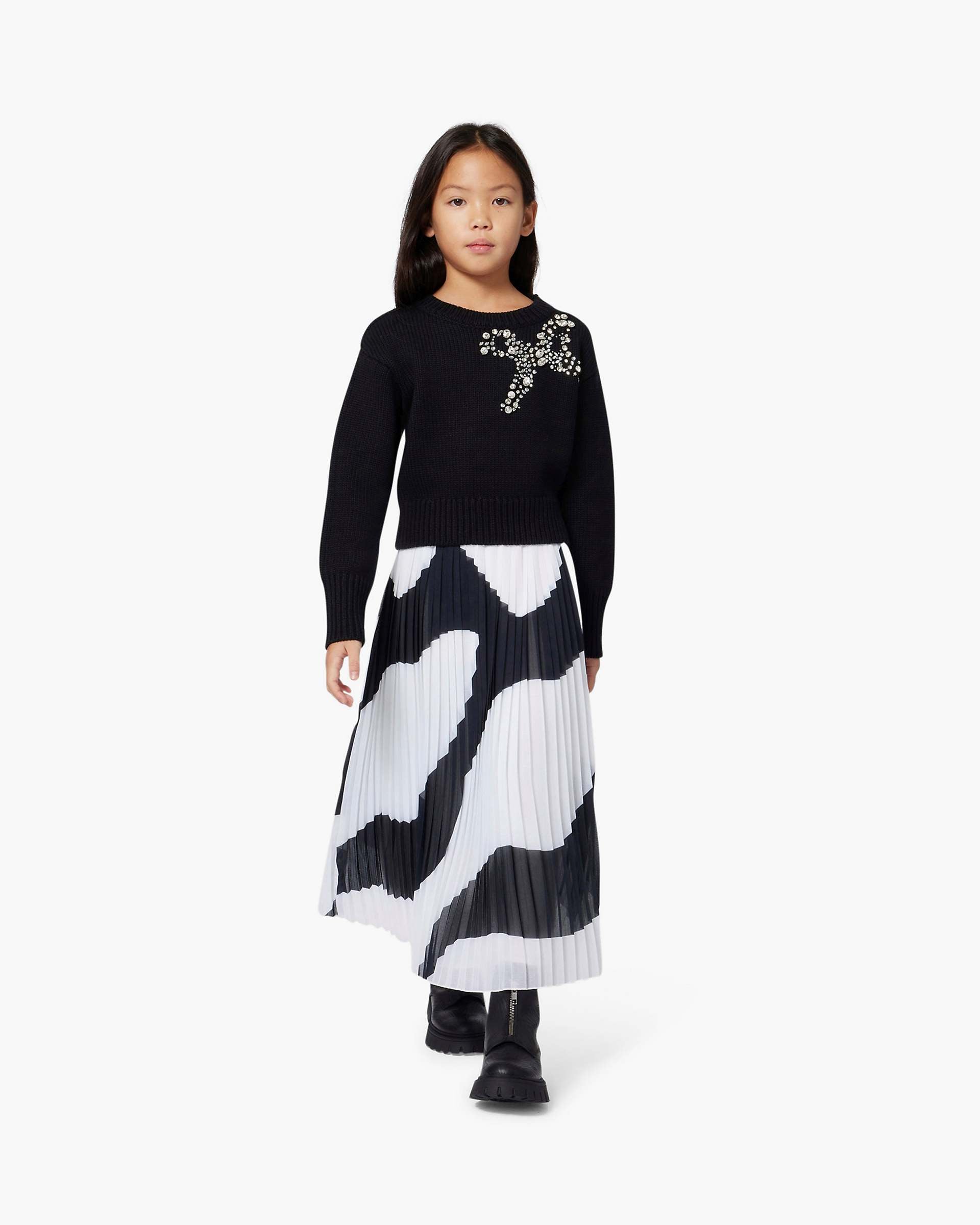 The Gem Bow Sweater - Black | Marc Jacobs for sale