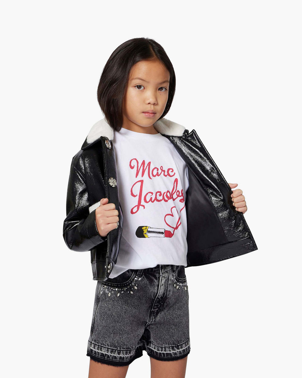 The Logo Lipstick Tee - White | Marc Jacobs on sale