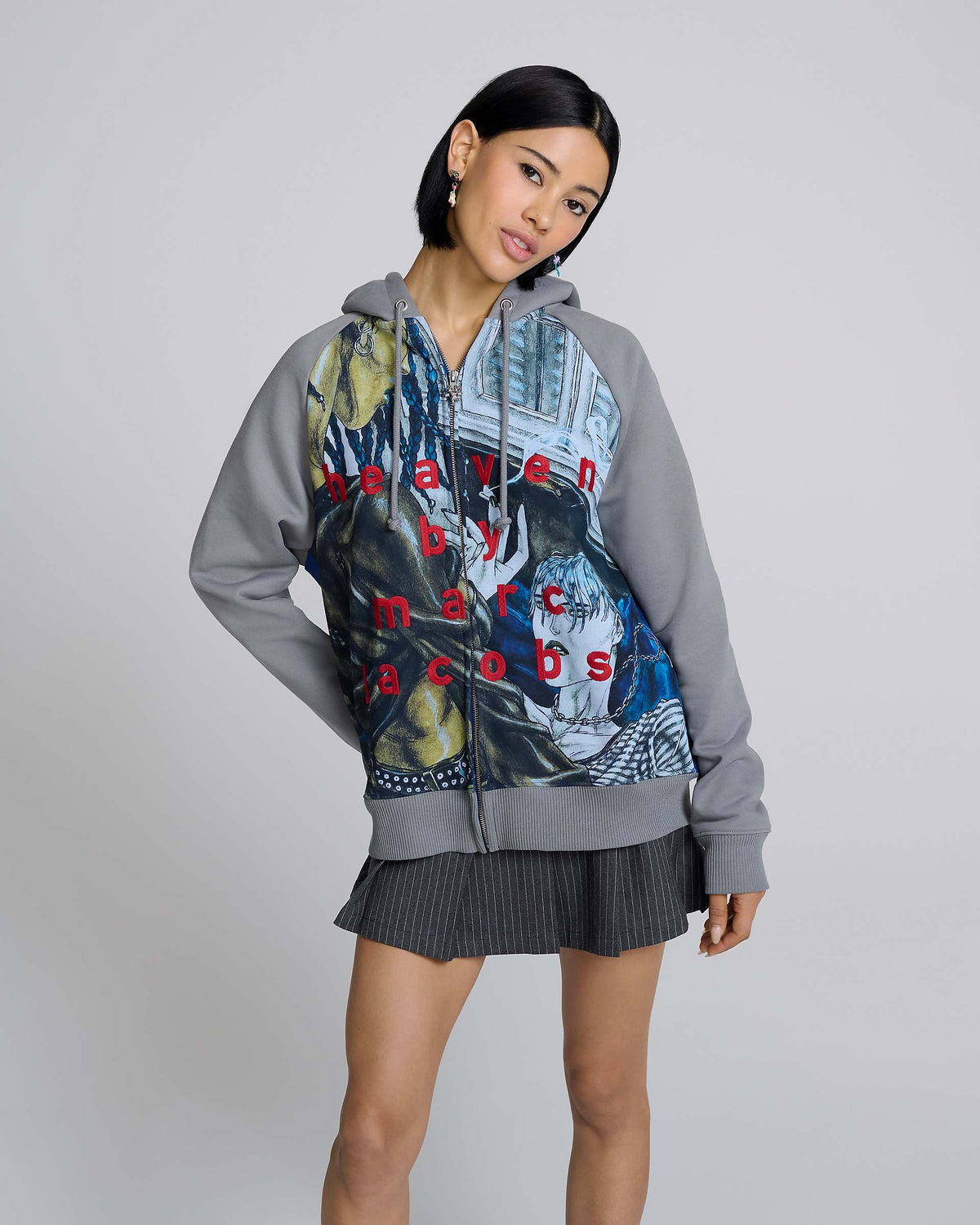 David Rappeneau Zip-Up Hoodie - Navy Multi | Marc Jacobs online