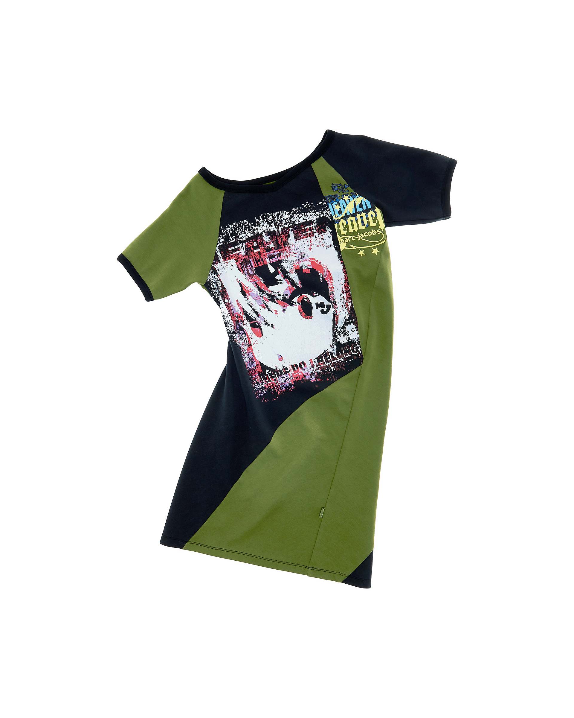 Twisted Tee Dress - Green Multi | Marc Jacobs online