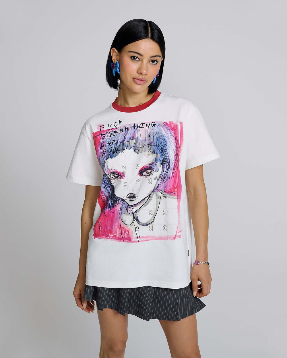 Fuck Everything Tee - White Multi | Marc Jacobs for sale