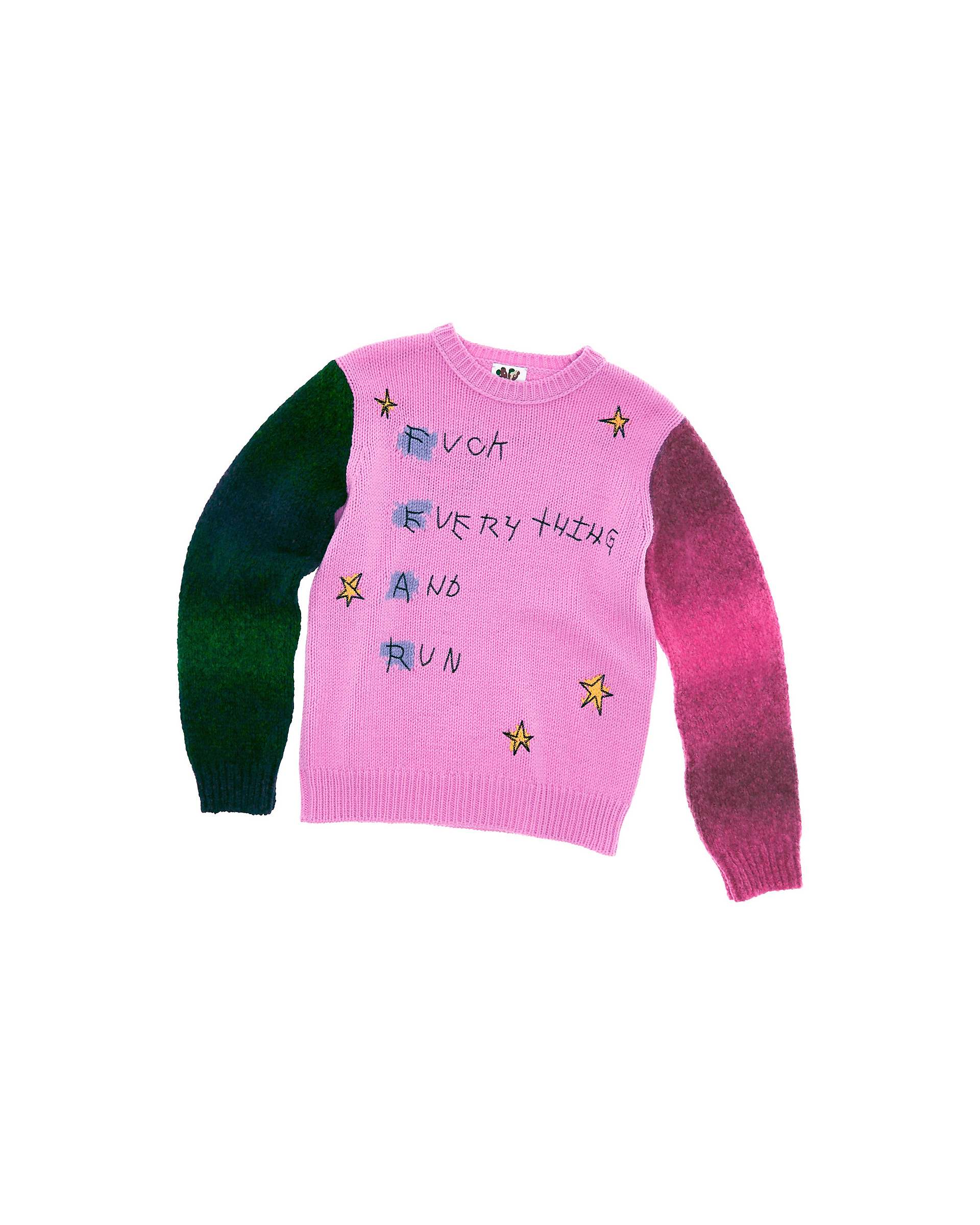 Fuck Everything Sweater - Pink Multi | Marc Jacobs on sale