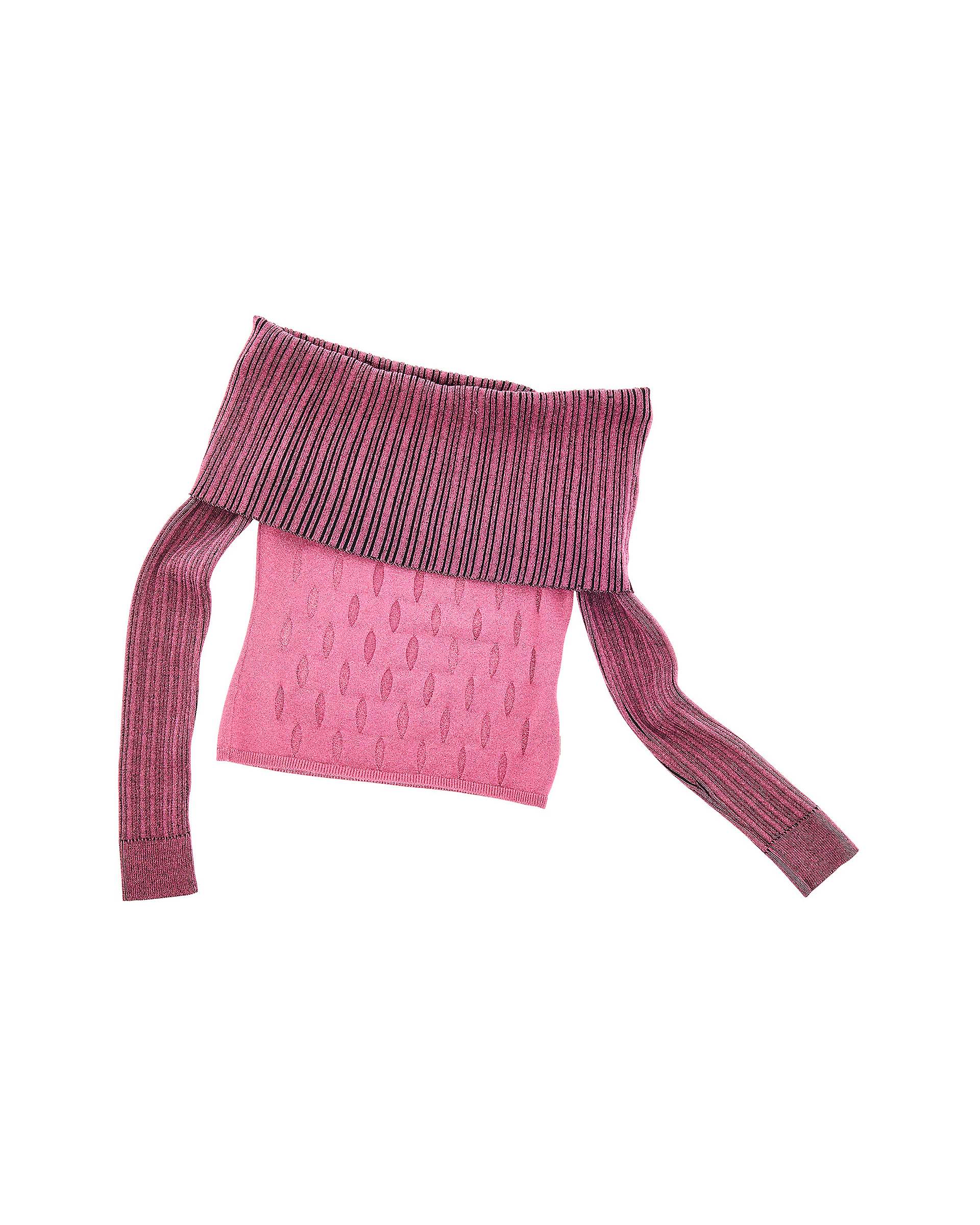 Off Shoulder Hole Knit Top - Pink | Marc Jacobs online