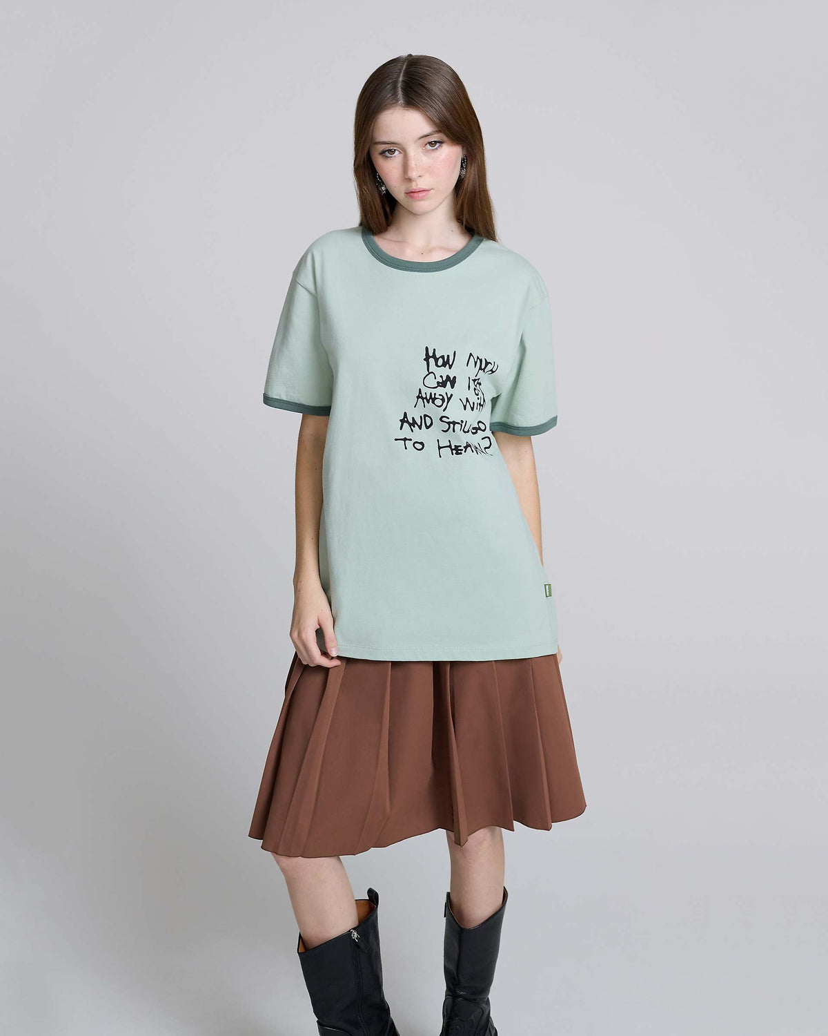 I Want To Go To Heaven Tee - Light Green | Marc Jacobs online