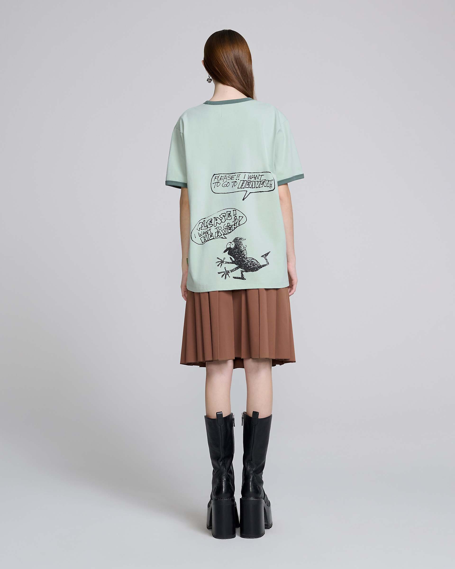 I Want To Go To Heaven Tee - Light Green | Marc Jacobs online