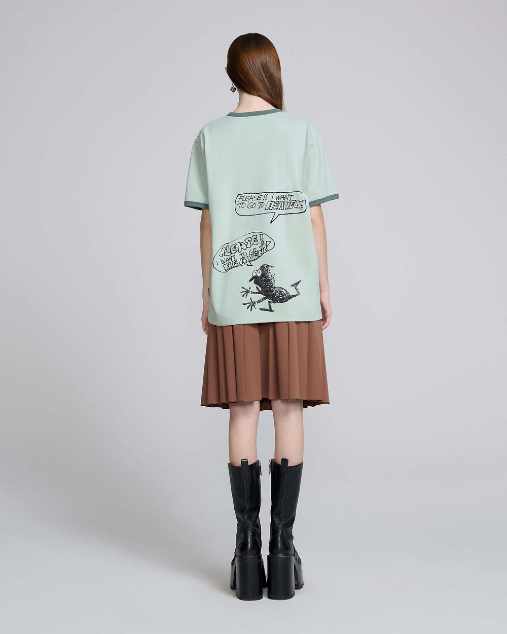 I Want To Go To Heaven Tee - Light Green | Marc Jacobs online