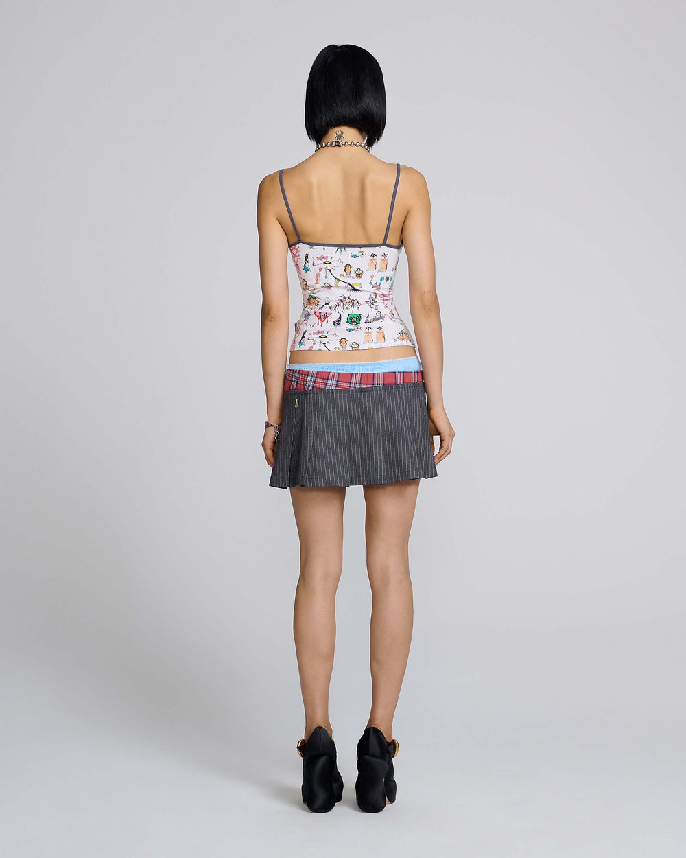 Pleated Boxer Skirt - Grey Multi | Marc Jacobs sale