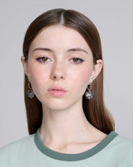 HEAVEN PENTAGRAM HOOPS - Aged Silver | Marc Jacobs online
