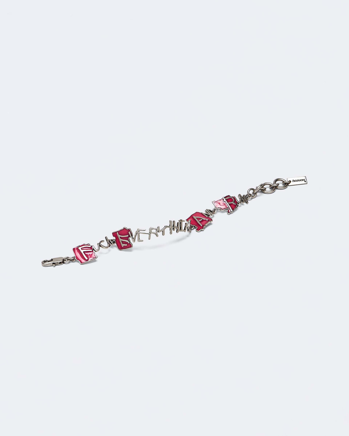 Fuck Everything Bracelet - Aged Silver/Pink | Marc Jacobs sale