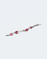 Fuck Everything Bracelet - Aged Silver/Pink | Marc Jacobs sale