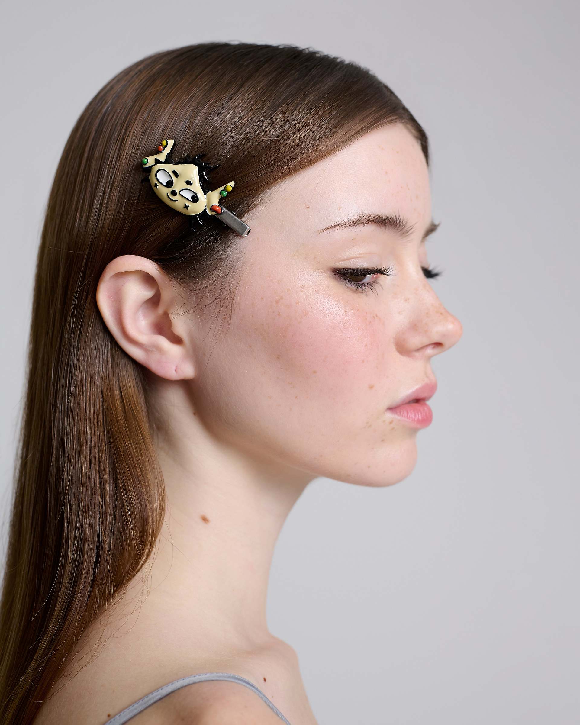 Character Hairclip - Aged Silver Multi | Marc Jacobs US