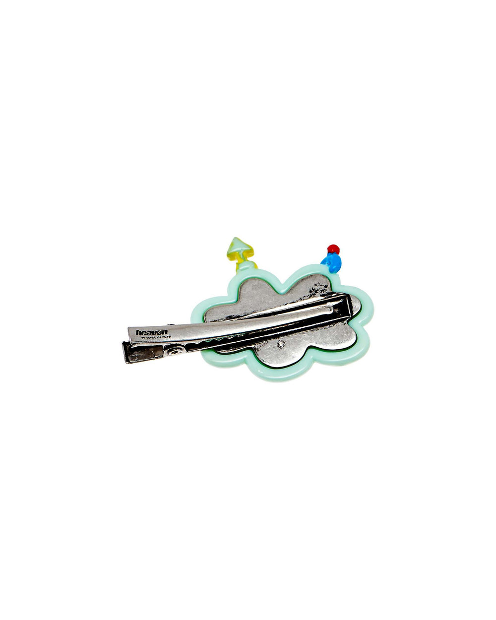 Puffy Flower Hairclip - Aged Silver Multi | Marc Jacobs online
