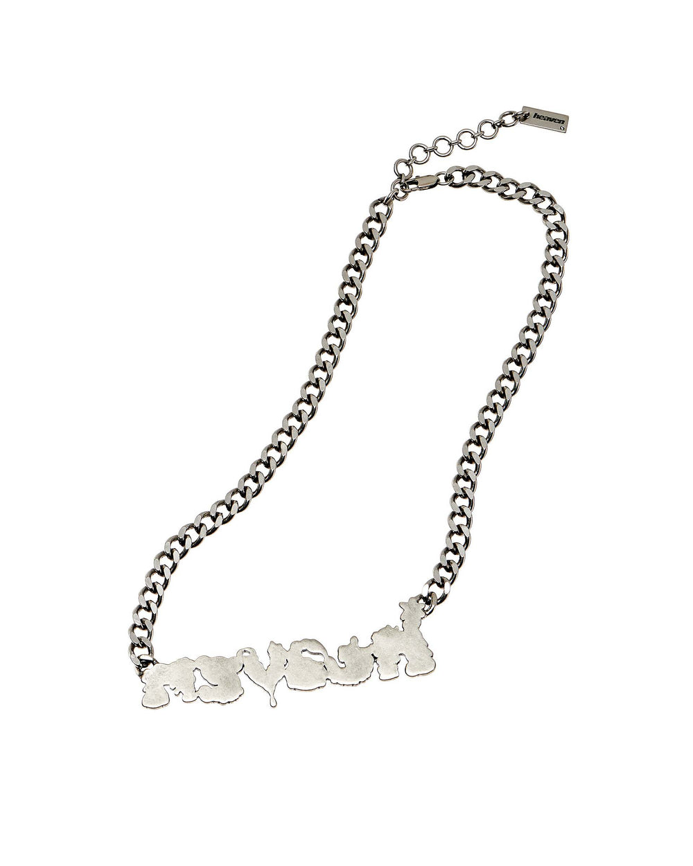 Characters Nameplate Necklace - Aged Silver Multi | Marc Jacobs sale