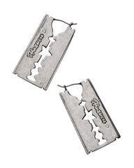 RAZOR BLADE EARRINGS - Aged Silver | Marc Jacobs for sale