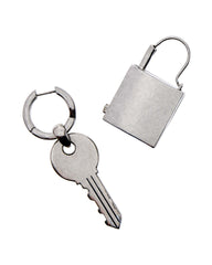 LOCK AND KEY EARRINGS - Aged Silver | Marc Jacobs online