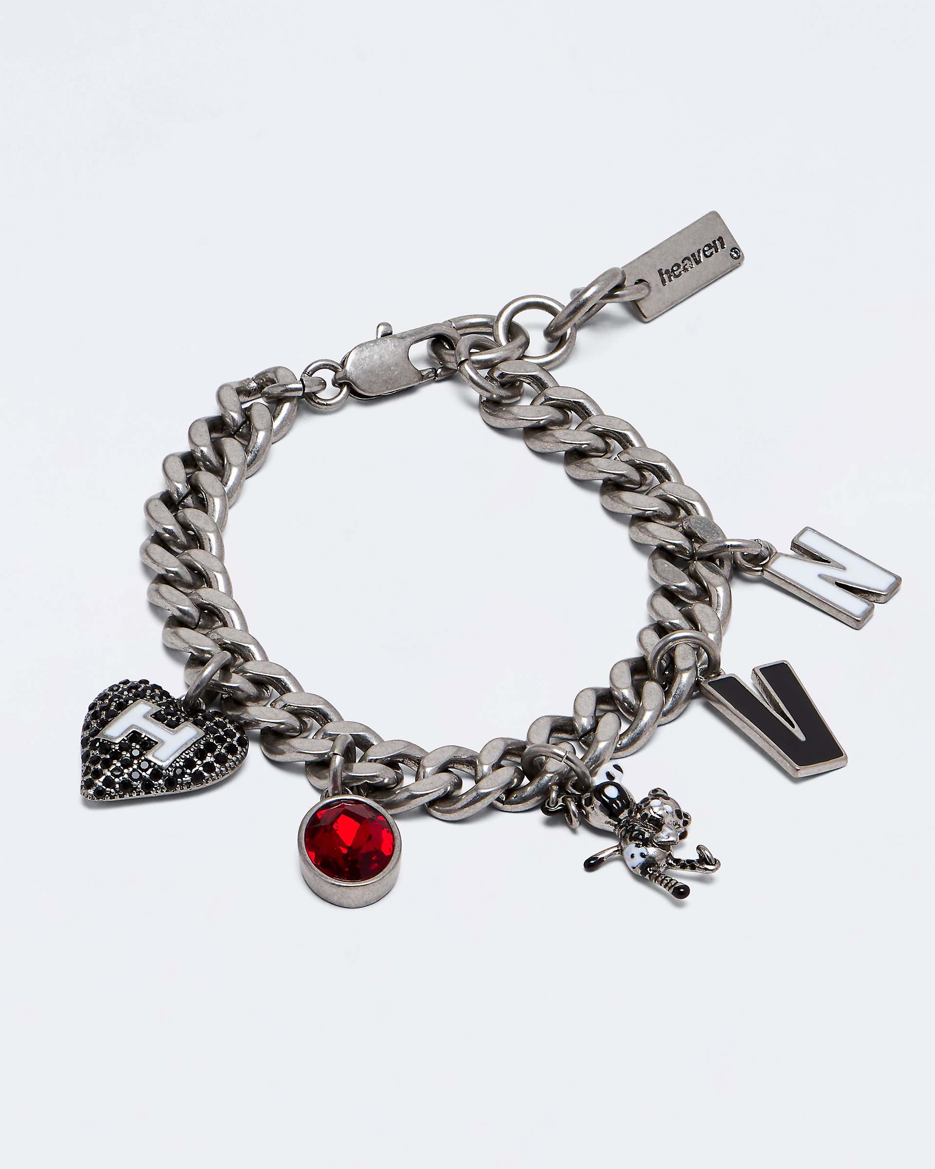 Teddy Charm Bracelet - Aged Silver | Marc Jacobs discount