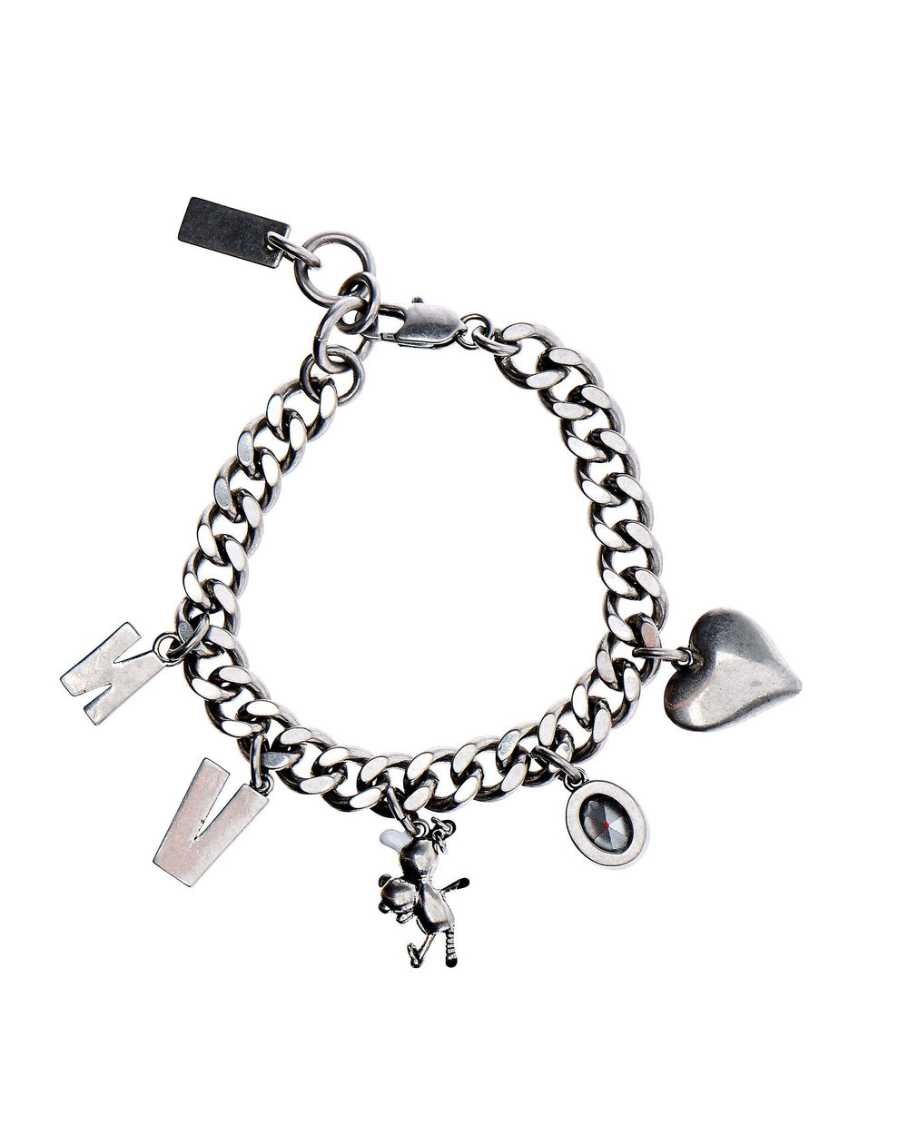 Teddy Charm Bracelet - Aged Silver | Marc Jacobs discount