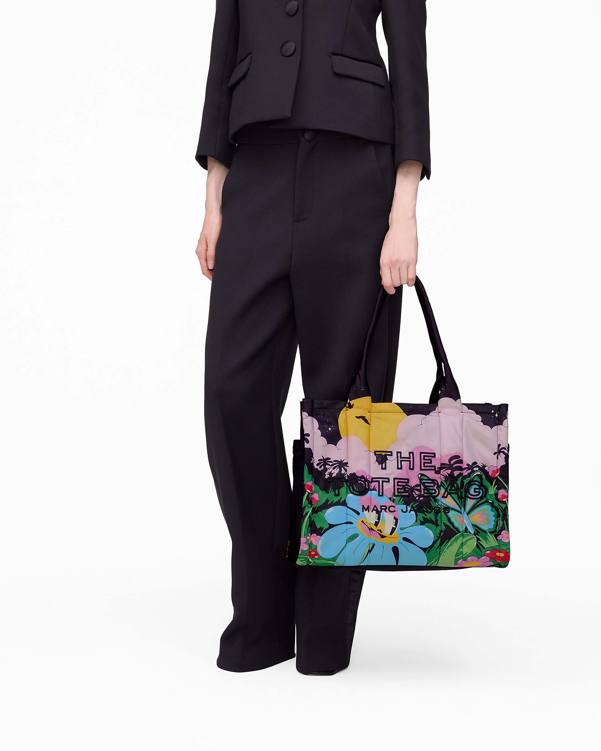 Hattie Stewart X Marc Jacobs Puffy Nylon Large Tote Bag - Black Multi | Marc Jacobs for sale