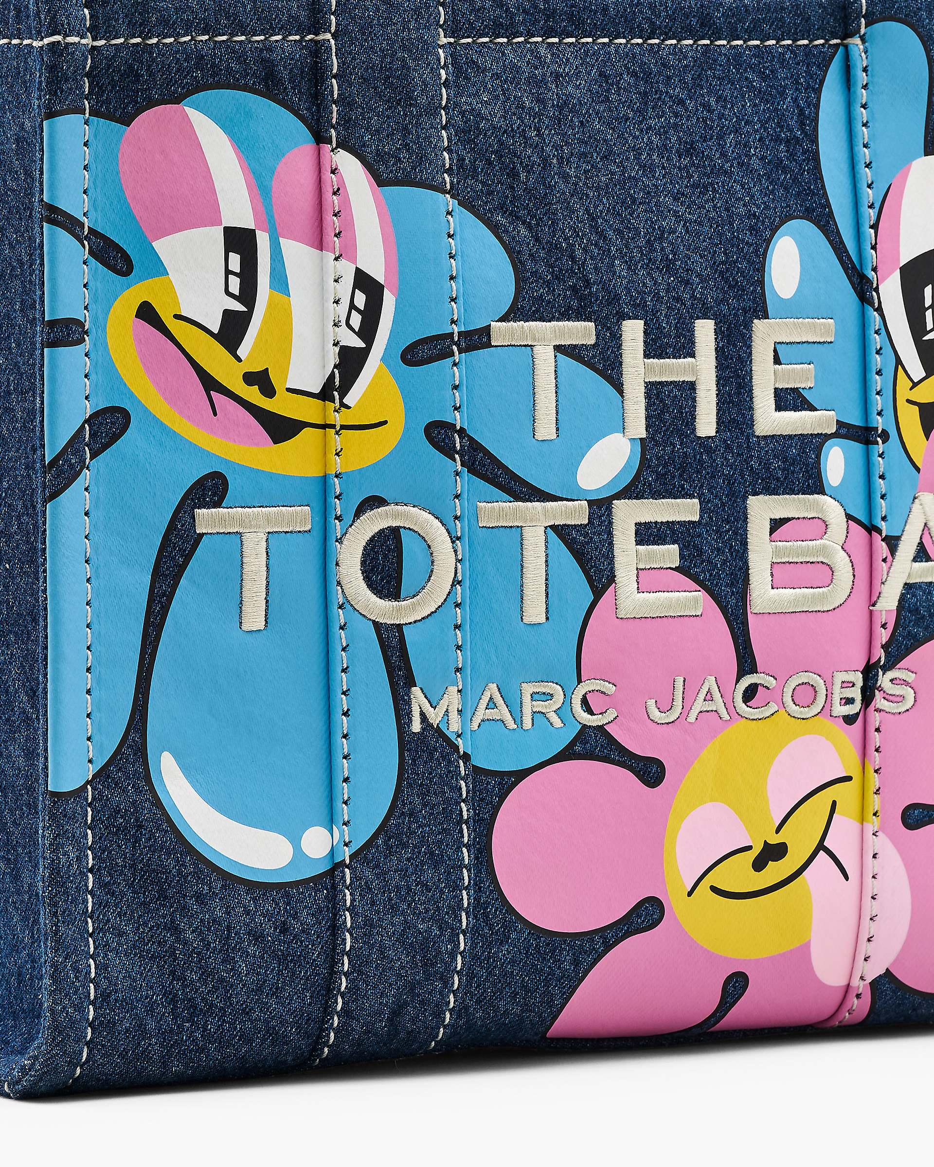 Hattie Stewart X Marc Jacobs Denim Medium Tote Bag - Medium Wash Multi | Marc Jacobs on sale