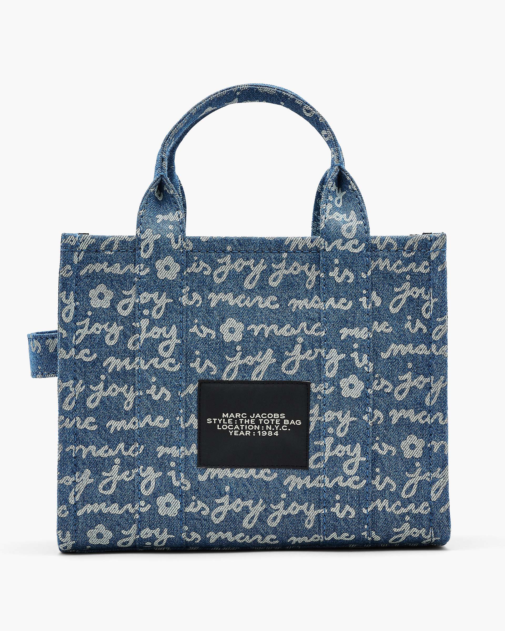 The Joy Denim Small Tote Bag - Indigo Multi | Marc Jacobs online