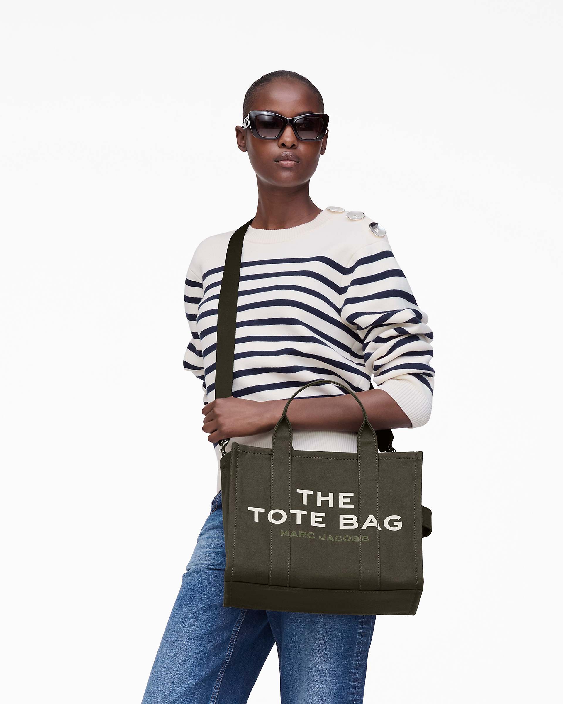 The Canvas Medium Tote Bag - Forest | Marc Jacobs online