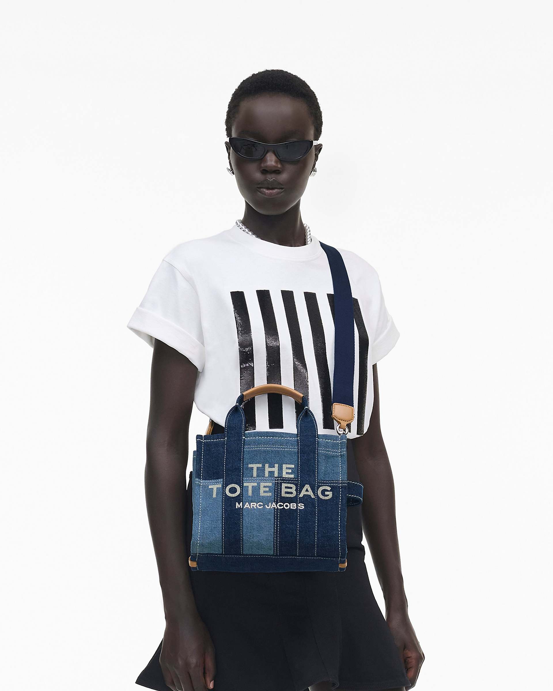 The Denim Small Tote Bag - Blue Denim | Marc Jacobs discount