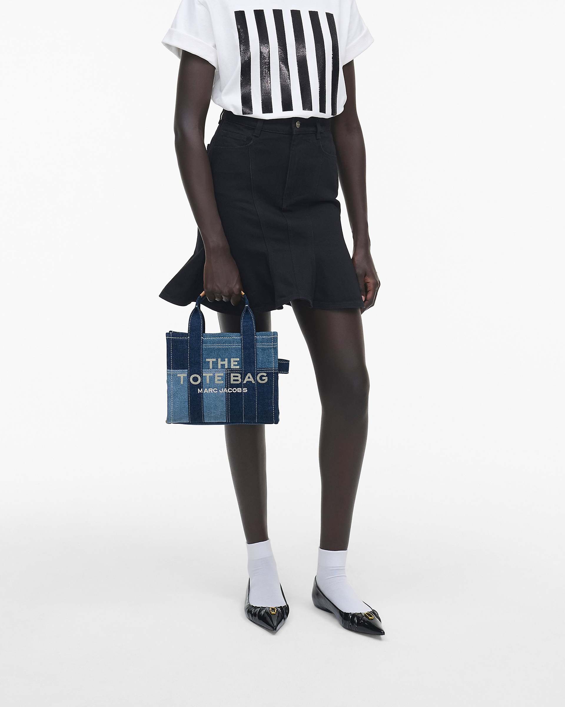 The Denim Small Tote Bag - Blue Denim | Marc Jacobs discount