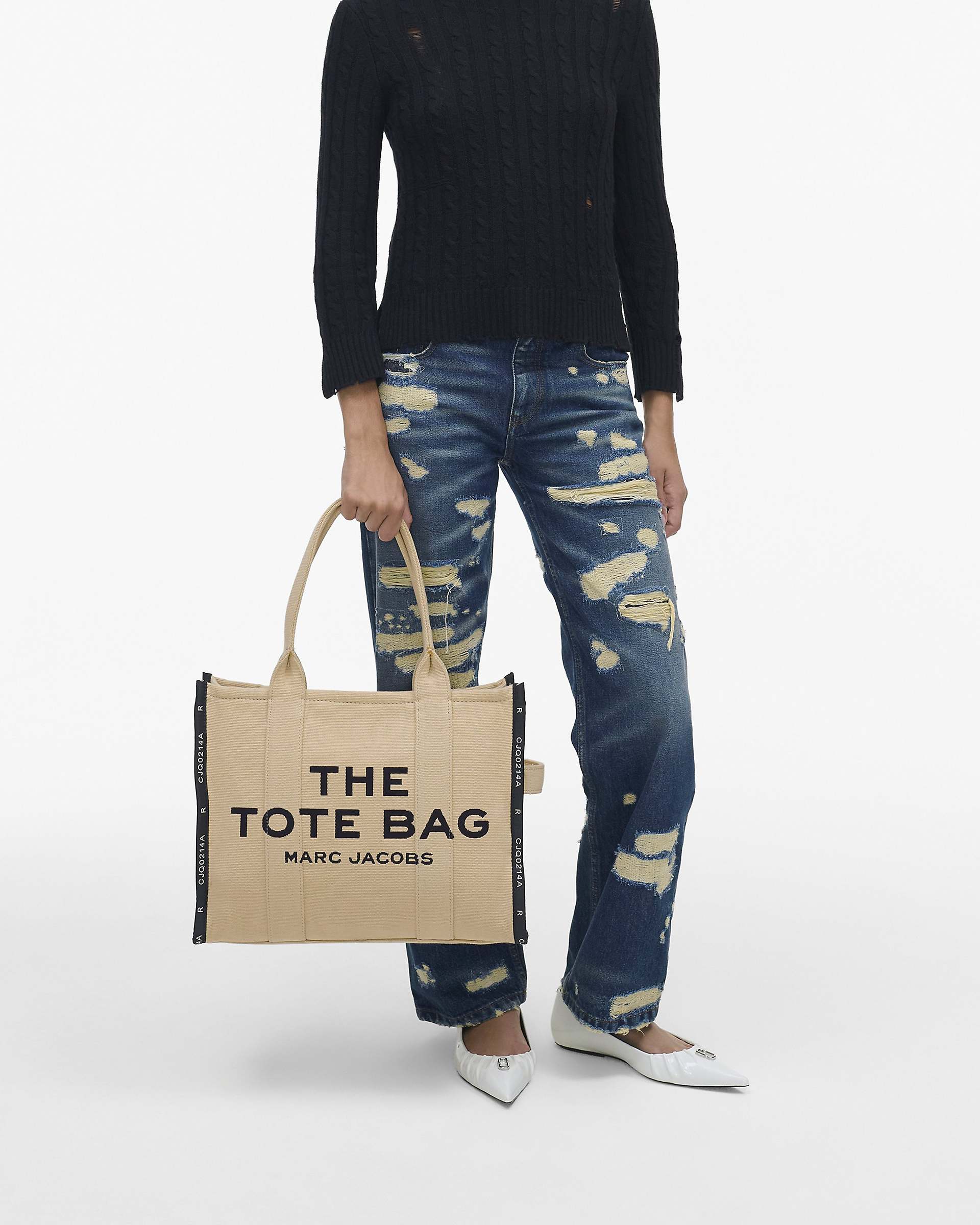 The Jacquard Large Tote Bag - Warm Sand | Marc Jacobs online