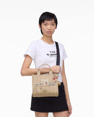 The Daisy Doodle Canvas Small Tote Bag - Beige Multi | Marc Jacobs for sale
