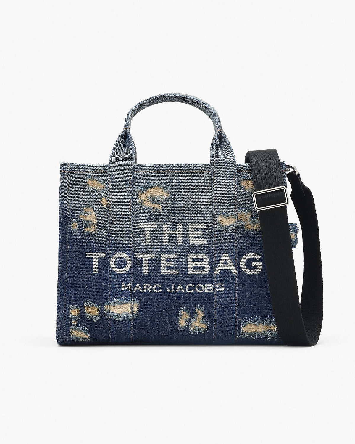 The Rip and Repair Denim Medium Tote Bag - Punk Indigo | Marc Jacobs US