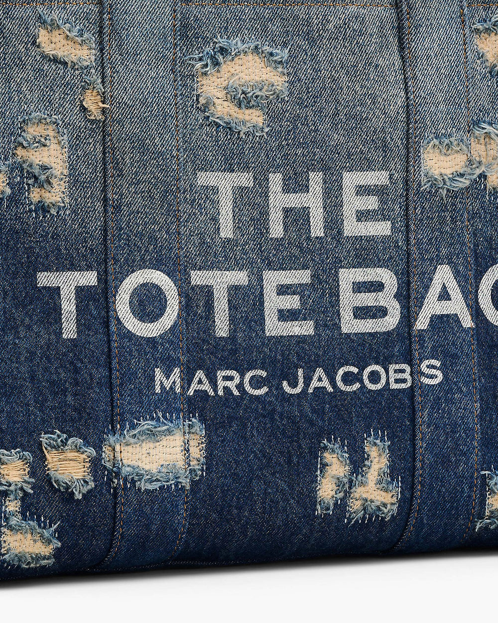The Rip and Repair Denim Medium Tote Bag - Punk Indigo | Marc Jacobs US