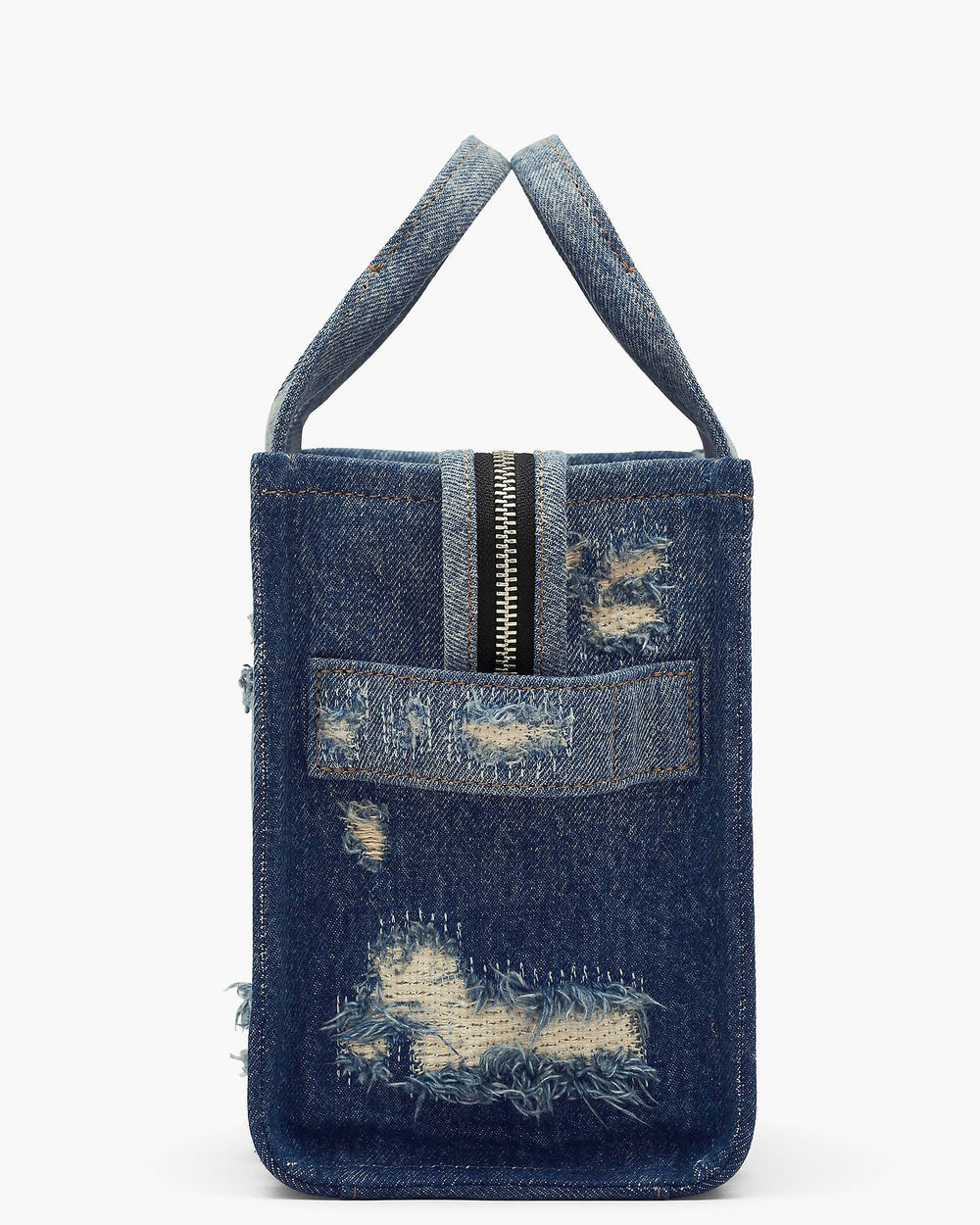 The Rip And Repair Denim Small Tote Bag - Punk Indigo | Marc Jacobs online
