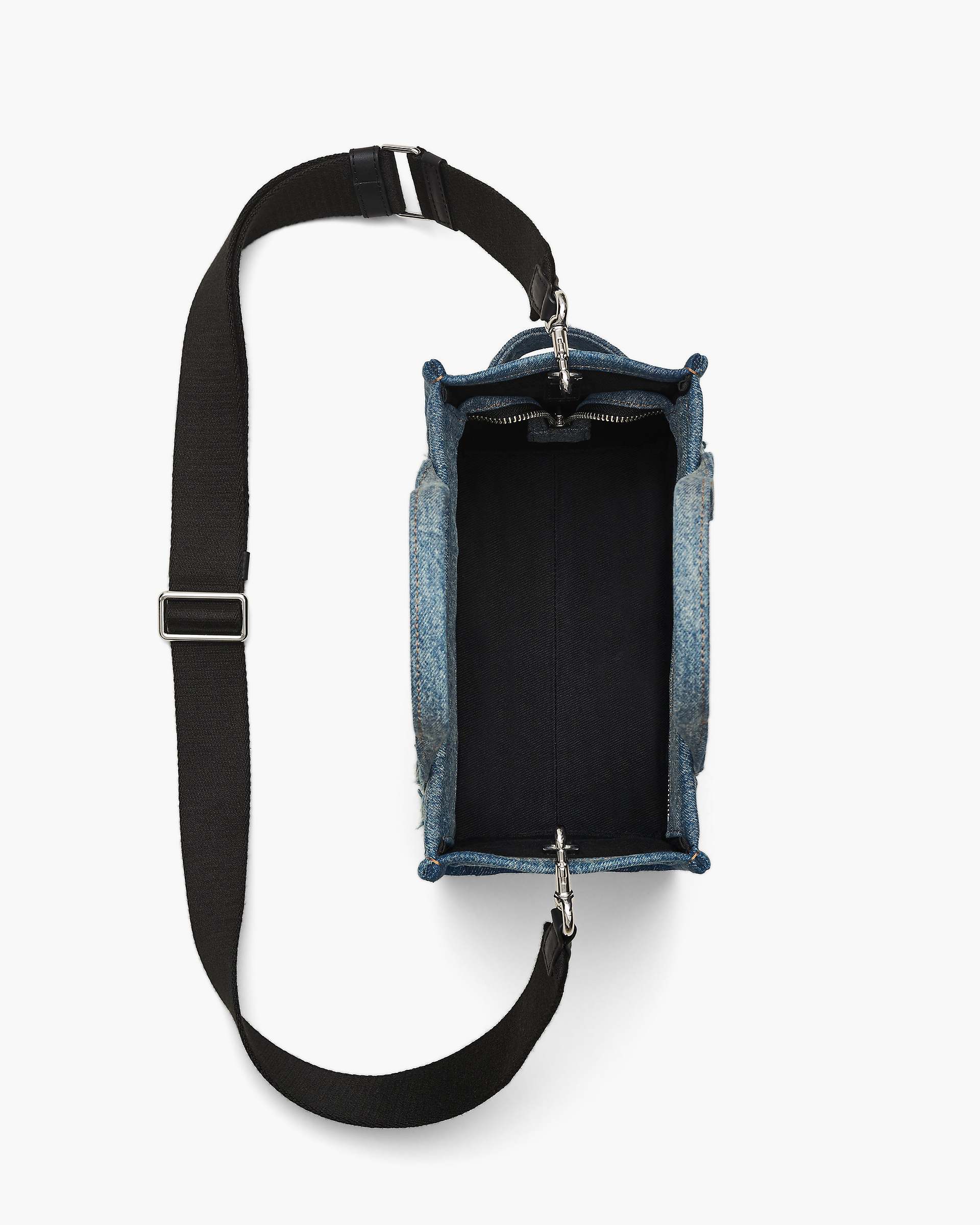 The Rip And Repair Denim Small Tote Bag - Punk Indigo | Marc Jacobs online