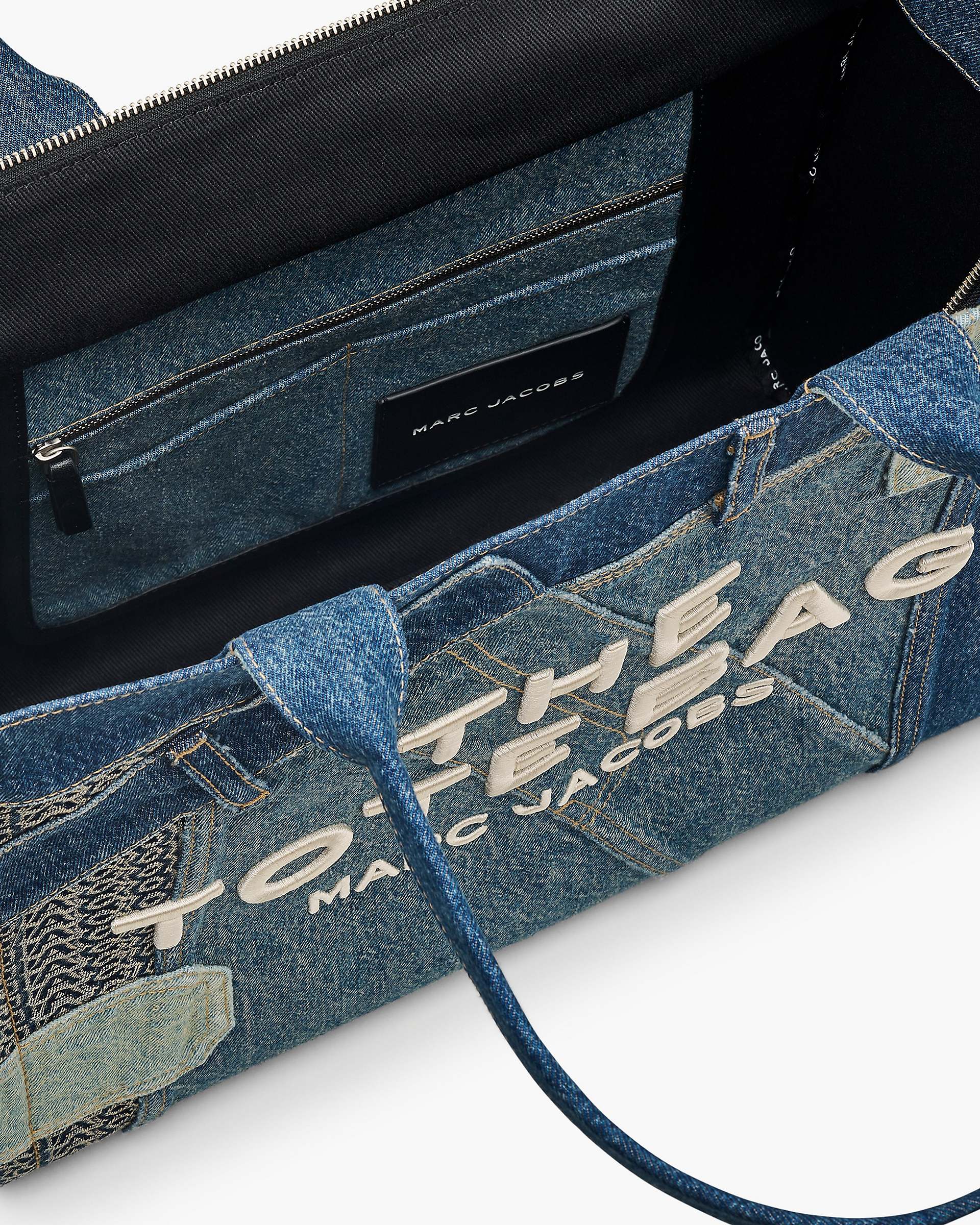 The Deconstructed Denim Large Tote Bag - Indigo Multi | Marc Jacobs discount