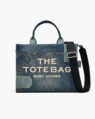 The Deconstructed Denim Medium Tote Bag - Indigo Multi | Marc Jacobs online