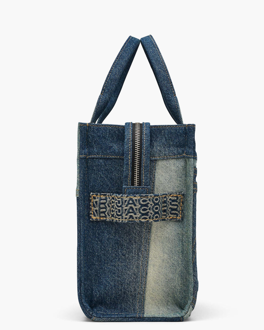 The Deconstructed Denim Medium Tote Bag - Indigo Multi | Marc Jacobs online