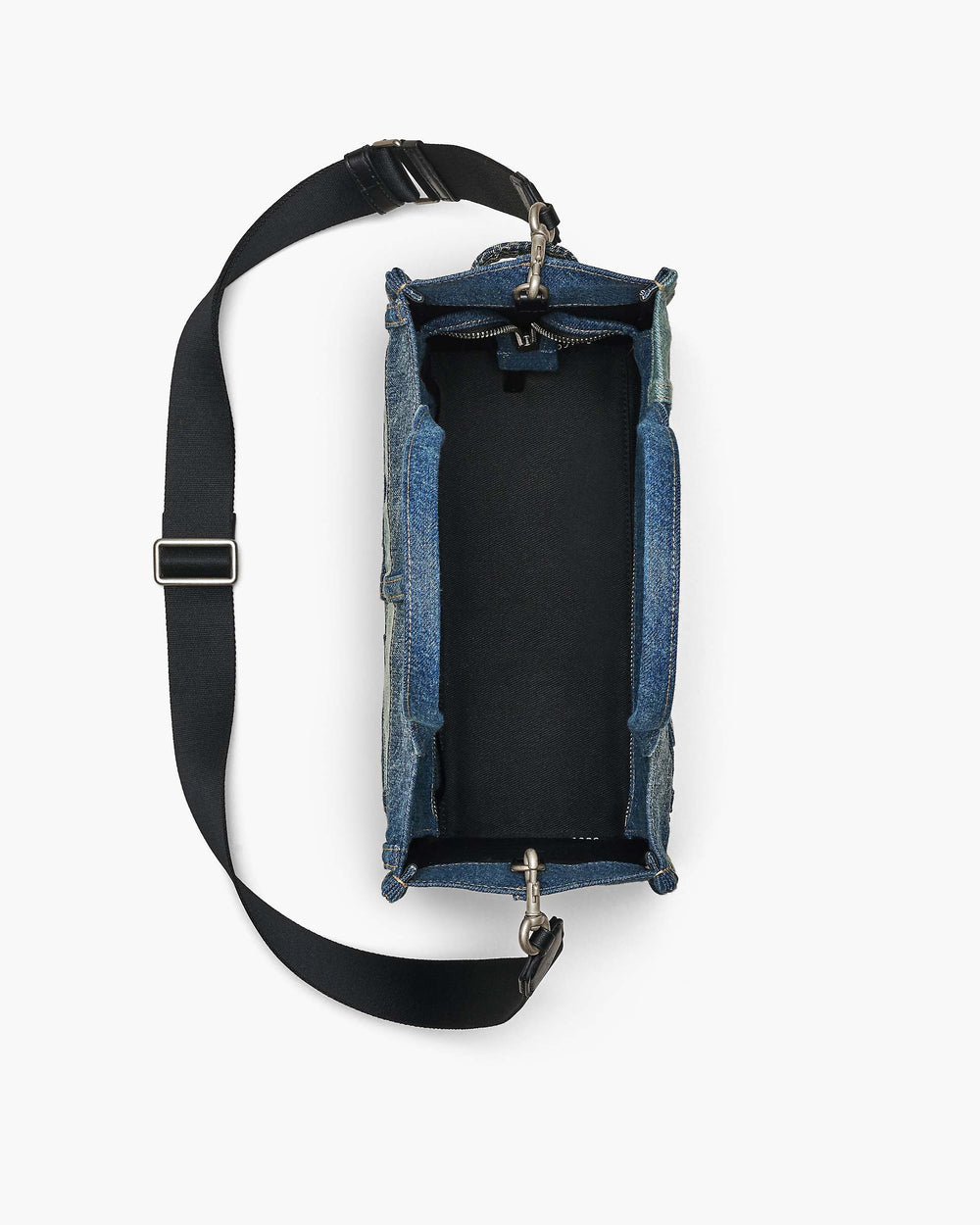 The Deconstructed Denim Medium Tote Bag - Indigo Multi | Marc Jacobs online
