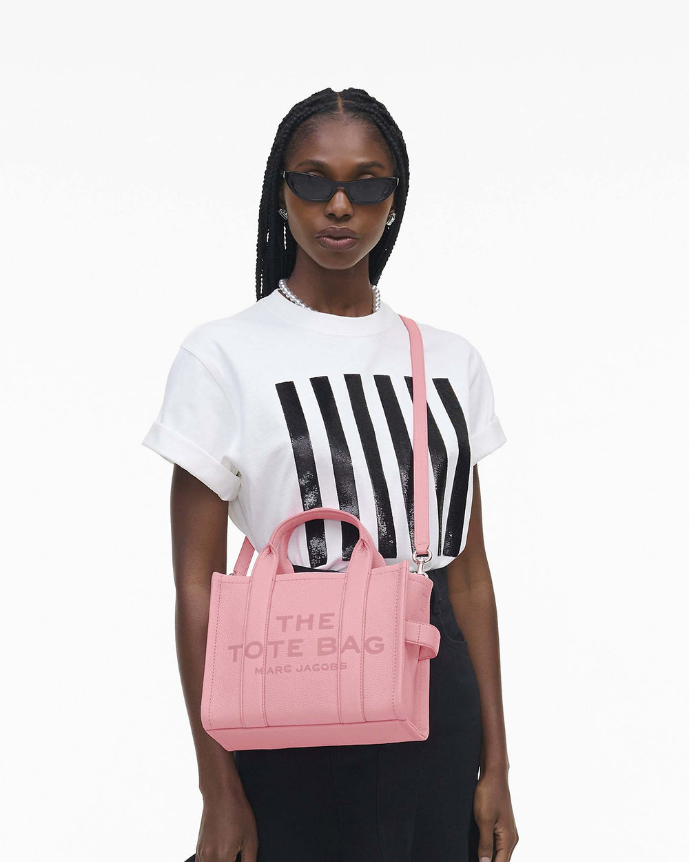 The Leather Small Tote Bag - Ribbon Pink | Marc Jacobs for sale