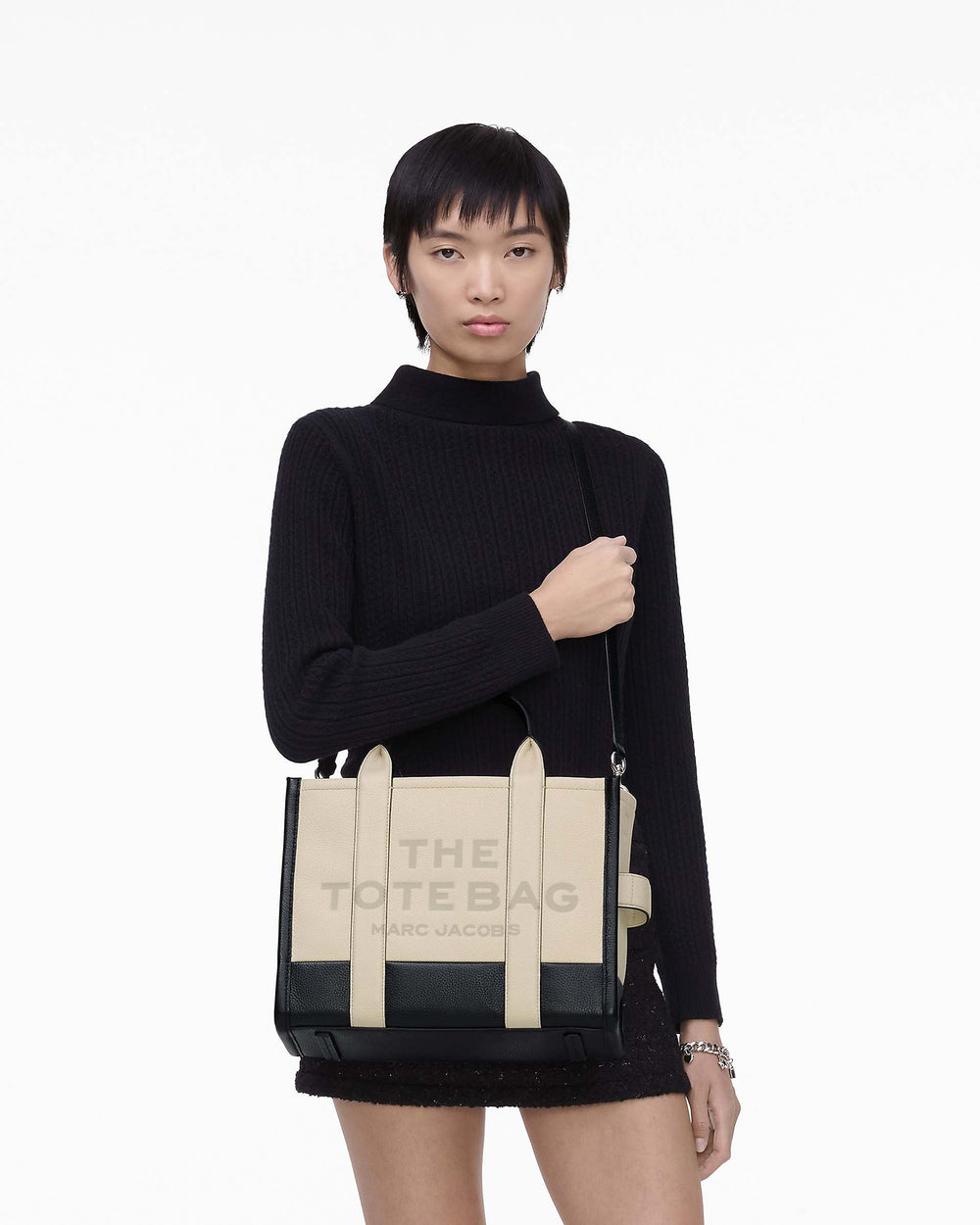 The Colorblock Medium Tote Bag - Ivory Multi | Marc Jacobs online