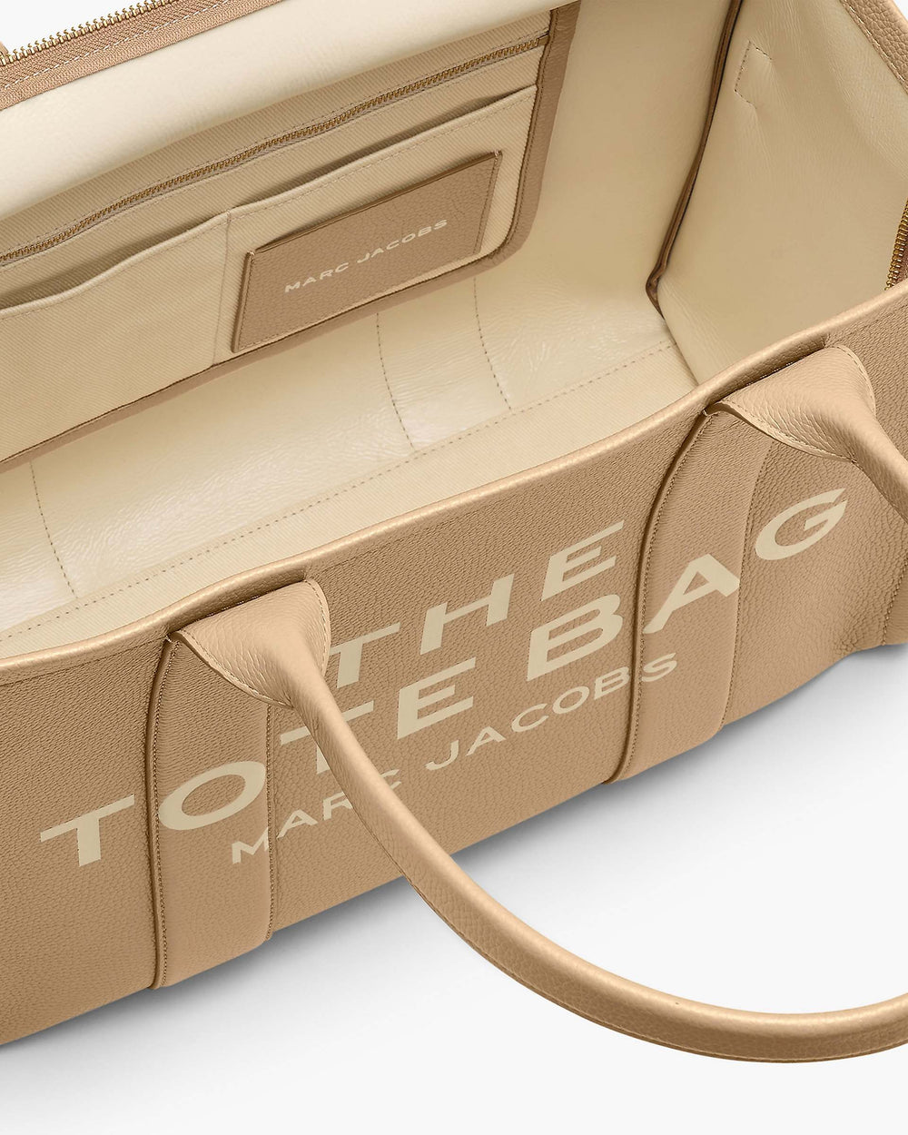 The Leather Large Tote Bag - Camel | Marc Jacobs on sale