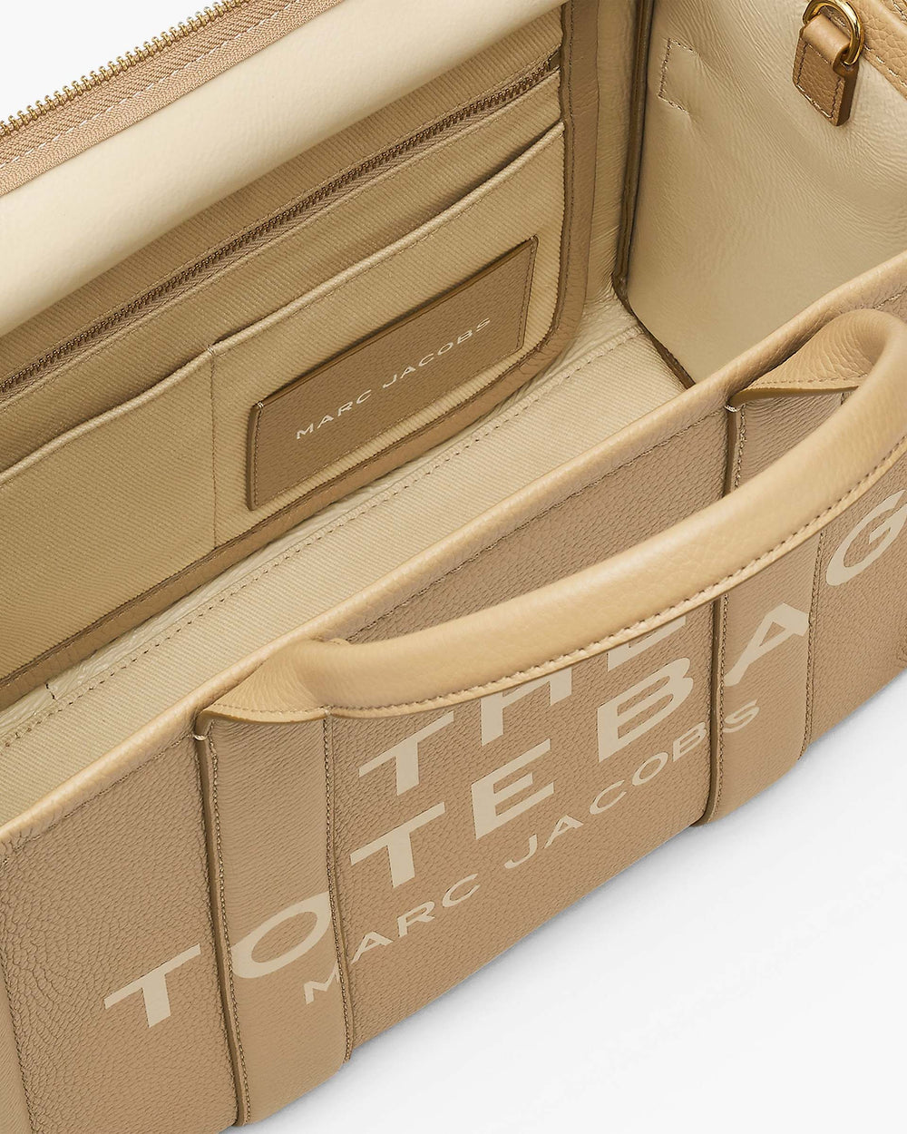 The Leather Medium Tote Bag - Camel | Marc Jacobs US