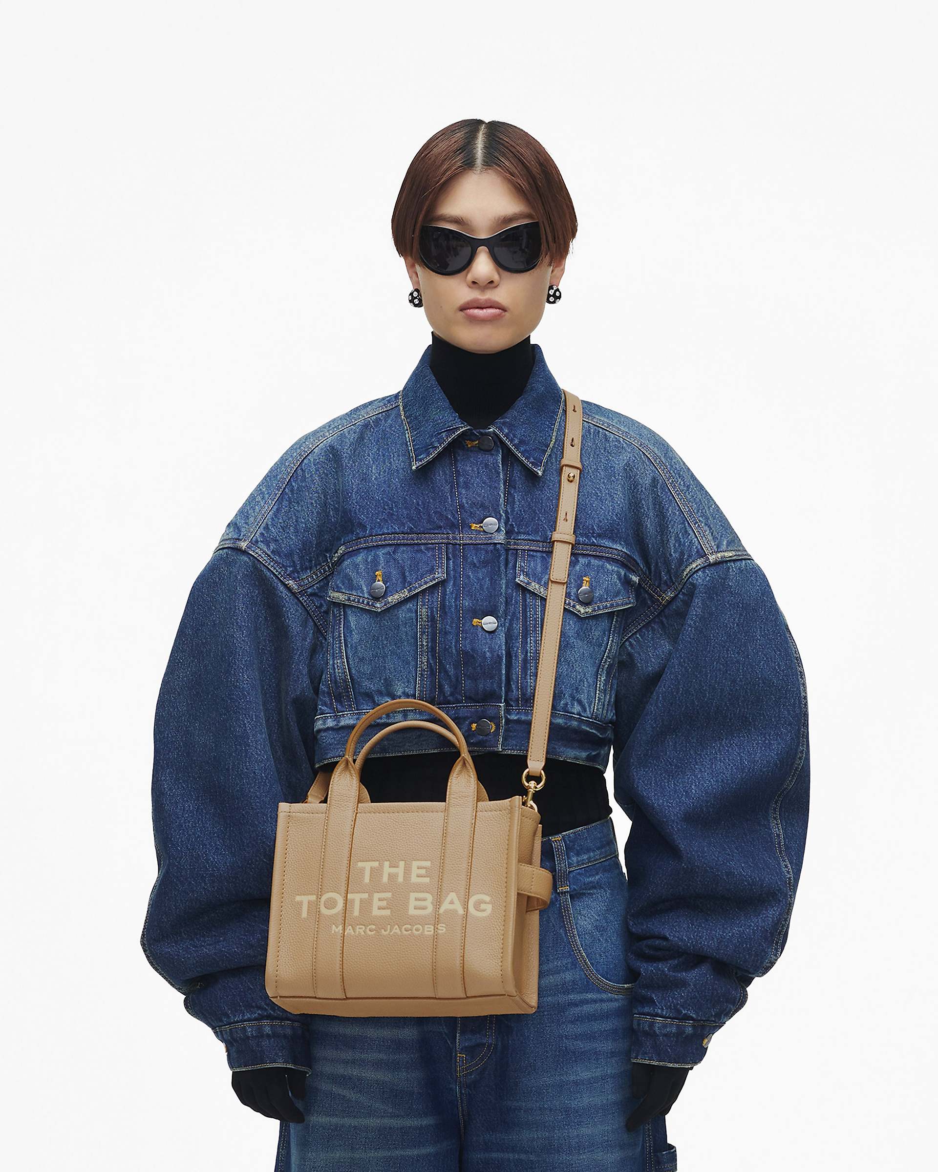The Leather Small Tote Bag - Camel | Marc Jacobs online