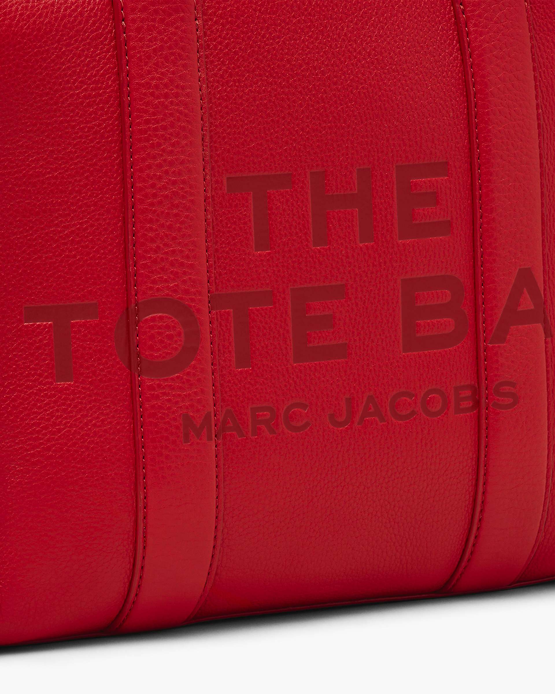 The Leather Medium Tote Bag - True Red | Marc Jacobs discount