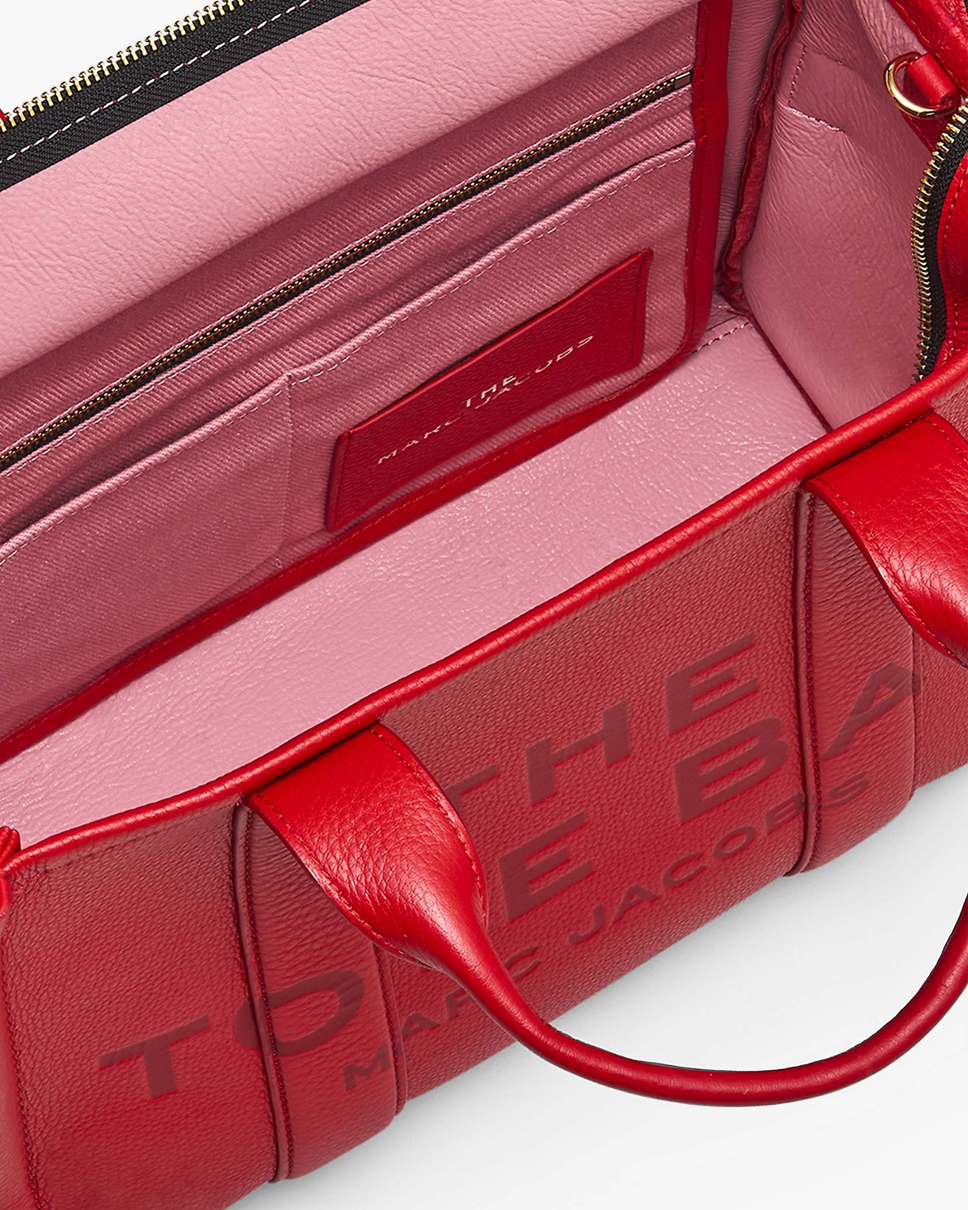 The Leather Medium Tote Bag - True Red | Marc Jacobs discount