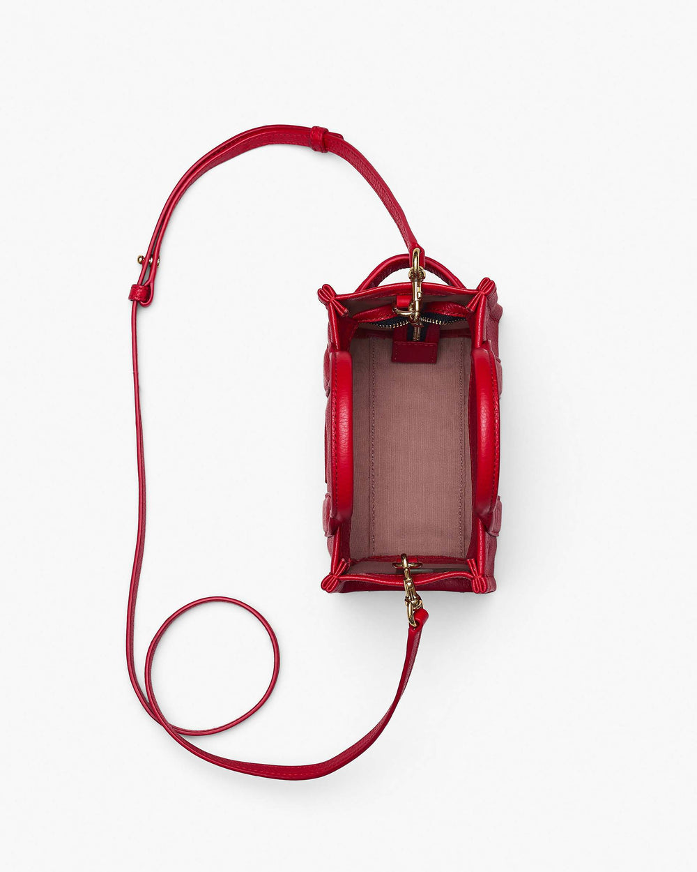 The Leather Crossbody Tote Bag - True Red | Marc Jacobs online