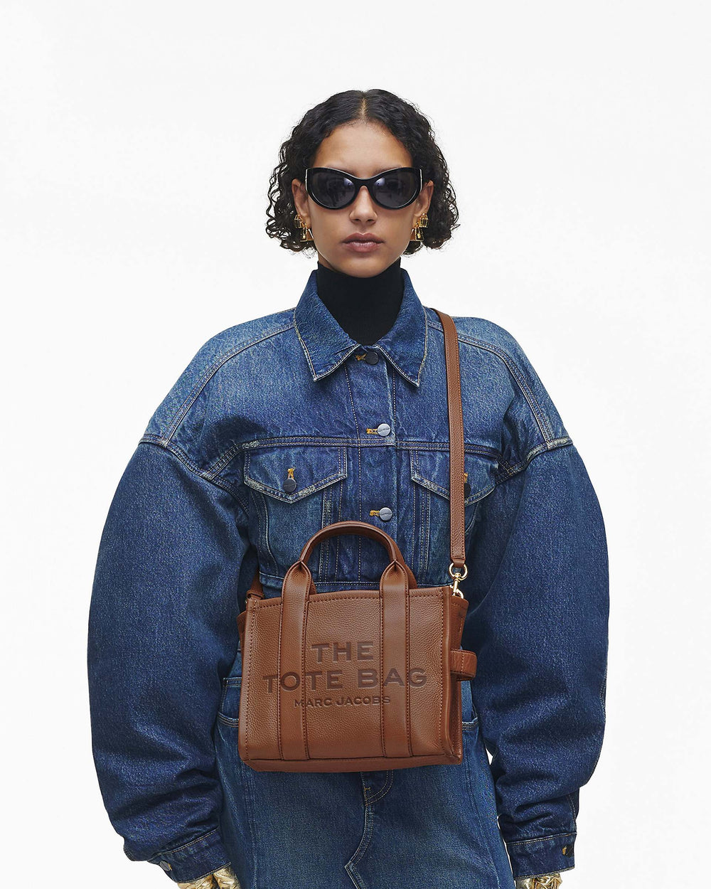 The Leather Small Tote Bag - Argan Oil | Marc Jacobs for sale