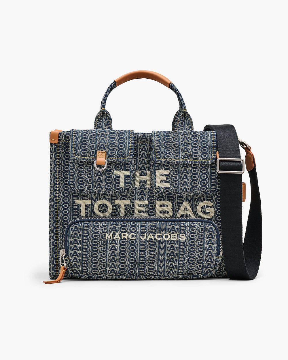 The Cargo Monogram Denim Medium Tote Bag - Sun Faded Denim | Marc Jacobs for sale
