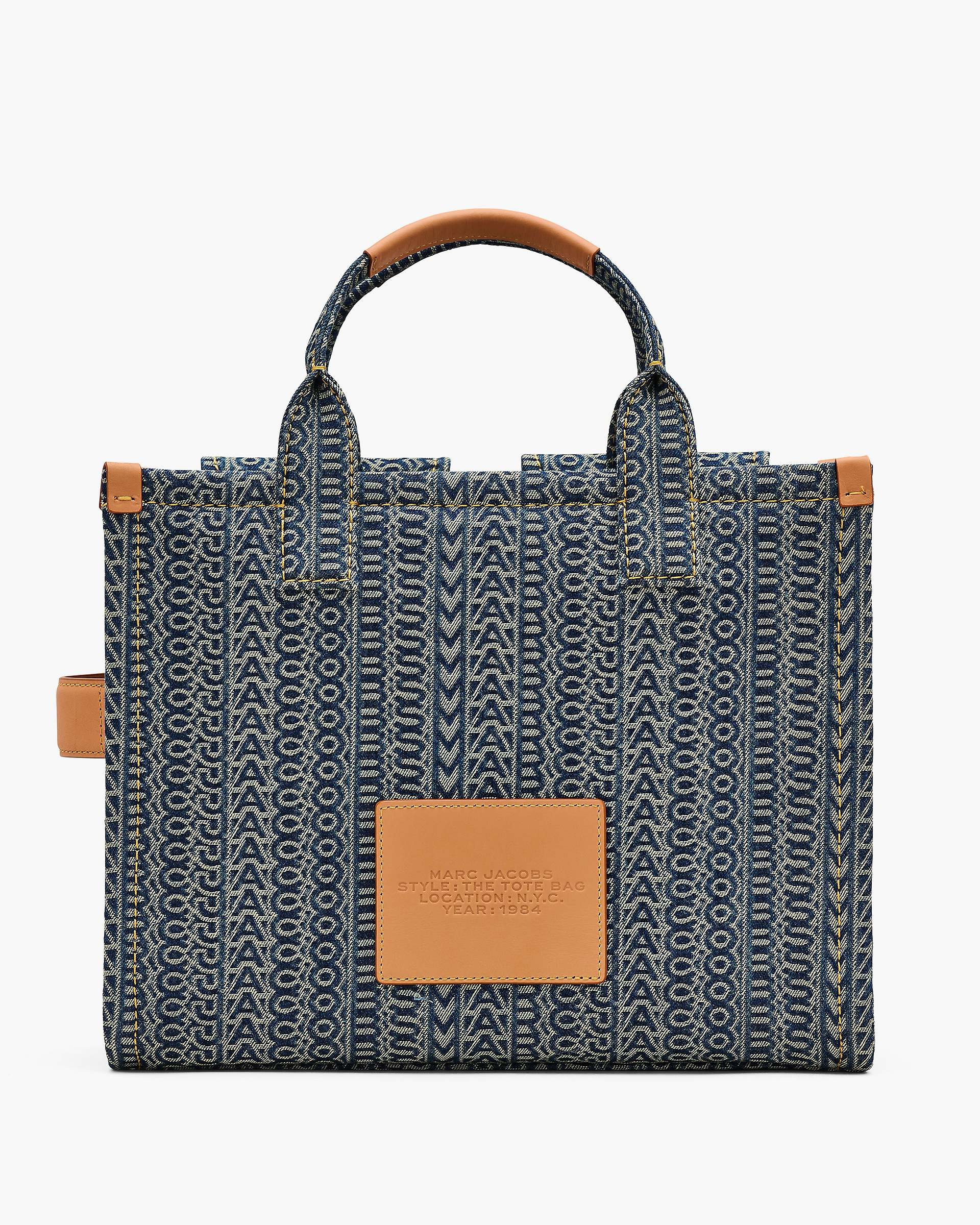 The Cargo Monogram Denim Medium Tote Bag - Sun Faded Denim | Marc Jacobs for sale