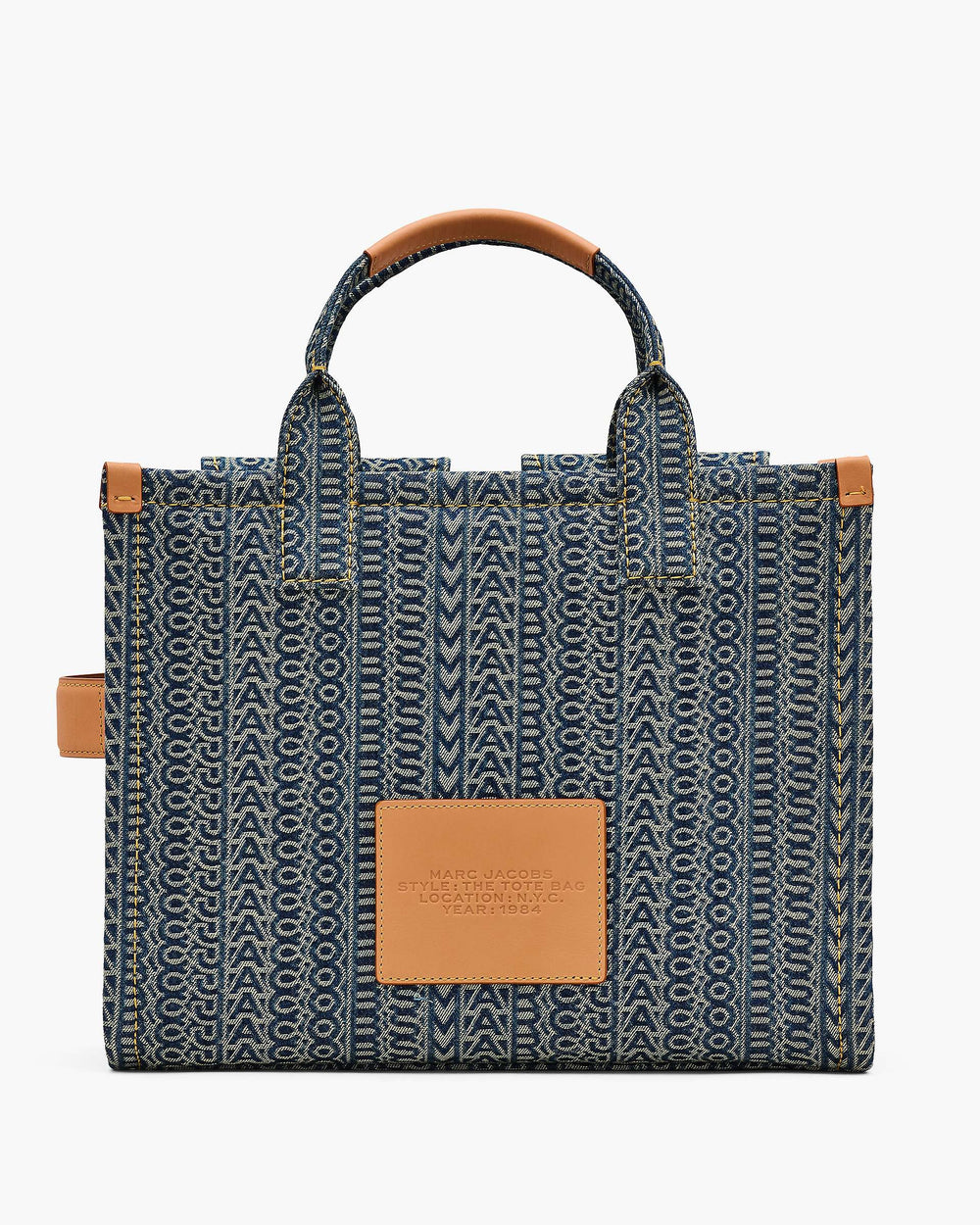 The Cargo Monogram Denim Medium Tote Bag - Sun Faded Denim | Marc Jacobs for sale